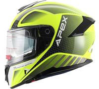 Apex FT300 New York, casque intégral XXL Jaune Néon/Noir Jaune Néon/Noir