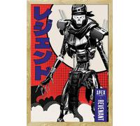 Apex Legends - Poster - Revenant Manga + cadre amovible, Shinsuke® Maxi MDF hêtre, vitre acrylique