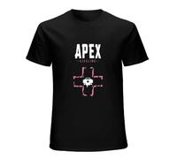 Apex Lifeline Legends Gaming Men's T-Shirt Unisex Black Cotton Hip Hop Print Tee Shirts S