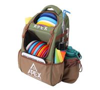 Apex Outdoors Grand Sac à Dos de Golf pour Disque de Golf, Peut contenir Plus de 21 disques, Durable et léger avec Plusieurs Poches de Rangement