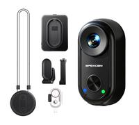 Apexcam Caméra Sport 4K 20MP avec Stabilisation EIS, Caméra d’Action Mini POV 150° Grand Angle, Étanche 30M, Caméra Portable Magnétique avec Nombreux Accessoires pour Moto et Vélo