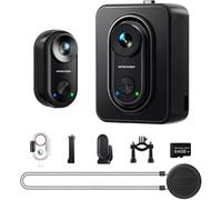 Apexcam Caméra Sport 4K 20MP avec Stabilisation EIS, Caméra d’Action Mini POV 150° Grand Angle, Étanche 30M, Carte 64Go Incluse, Boîtier de Charge, Caméra Portable Magnétique avec Nombreux Accessoires