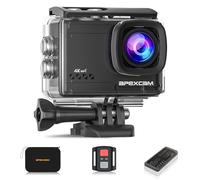 Apexcam Caméra Sport 4k 60fps Camera Sportive de 64MP Caméra sous-Marine 40M, Plusieurs Modes de Prise de Vue avec Télécommande, 2 * 1350MhA Batteries Rechargeables et Sac d'accessoires