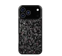 Apexcarbon Forged Carbon Fiber Phone for 17 Pro Max, Forged Carbon Fiber Phone Case for 17 Pro Max, Magnetic All-Inclusive Protective Anti-Fall Case (Pink,17)