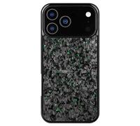 Apexcarbon Forged Carbon Fiber Phone for 17 Pro Max, Forged Carbon Fiber Phone Case for 17 Pro Max, Magnetic All-Inclusive Protective Anti-Fall Case (Green,17 Pro)