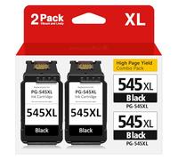APEXCOLOR PG 545 XL Cartouche d'encre Remplacement pour Canon 545 XL, Cartouche Canon 545 XL Noir pour pour Pixma MX495 MX490 iP2800 iP2850 MG2450 MG2550 MG2950 MG3051 MG2550S MG2950S (2 Noir)