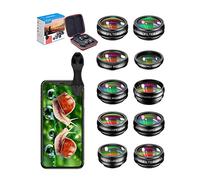 Apexel Kit D'objectifs 10 En 1 Pour Téléphone Objectif Grand Angle, Objectif Macro
