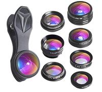 Apexel 7 en 1 téléphone kit Objectif - Transformez Votre téléphone en Un Professional Camera - Fisheye, 0,36 X/0.63 X Objectif Grand Angle, Macro