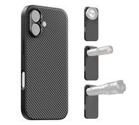 APEXEL Étui de Téléphone avec Objectif Fileté de 17 mm Compatible avec l'iPhone 17, Compatible avec Tous Les Téléobjectifs et Objectifs Macro, Pas de 0,75 mm, étui de Téléphone Noir