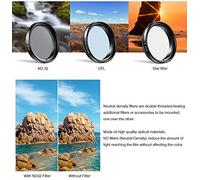 Apexel Huit En Un 37Mm Kits De Filtres D'Objectif Pour Téléphone Portable Pour Appareil Photo:4 Couleurs Graduées + Polariseur Cpl + Filtre Nd + Clip Compatible Avec Iphone Samsung Smartphon[Z5141]