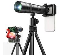 APEXEL Longue-Vue Professionnelle Télescopes 20-60X pour Ornithologie avec Adaptateur Smartphone - Équivalent 480-1440mm, Zoom Compact
