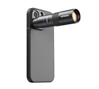 APEXEL Objectif Téléobjectif Compact 10x & Objectif Macro 200 mm avec Étui de Téléphone Dédié, Objectif FMC Ed Professionnelle, Compatible avec iPhone 15 Pro Max