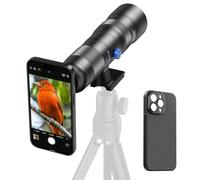 APEXEL Objectif zoom 20-60x avec étui intégré pour iPhone 15 Téléobjectif pro professionnel