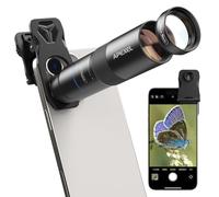 APEXEL Téléobjectif Amélioré 10x,Objectif Macro 200 mm avec Clip Universel