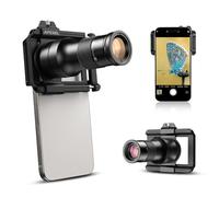 APEXEL Téléobjectif HD 6X à focale Fixe avec Clip Universel amélioré, Objectif Macro 150 mm pour téléphone, kit d'objectifs Double Fonction pour téléphone, Compatible avec la Plupart des Smartphones