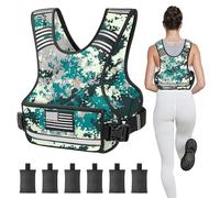 APEXUP Gilet lesté réglable, 1,8 à 4,5 kg/5,4 à 8,2 kg/9,1 à 14,5 kg avec 6 poids de sable de fer et grande poche, gilet lesté pour hommes et femmes, pour entraînement musculaire, course à pied