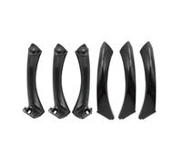 APEYCRX Poignée Interne Porte Lot 6 Garnitures poignée d'accoudoir Porte intérieure Fibre Carbone pour Voiture, pour Série 3 E90 E91 325 330 318 2004-2012