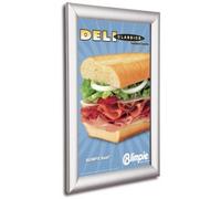 APF4 Lot de 10 cadres à clipser Cadre à profil anodisé argent 25 mm Format A4