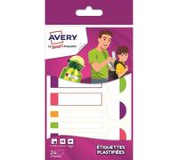 [APFLUO24-10] Avery Lot de 10 sachets de 24 étiquettes plastifiées fluo