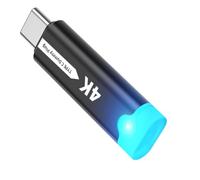 APGLSXY Adaptateur d'affichage virtuel compact portable haute vitesse de type C 4K 60 Hz coque en alliage d'aluminium pour voyage d'affaires, utilisation de type C vers prises factices DisplayPort