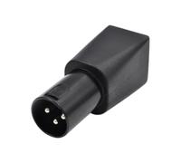 APGLSXY Adaptateur de conversion RJ45 vers prise XLR mâle 3 broches | Connecteur compact noir pour configuration de réunion de studio