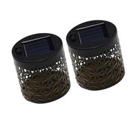 APGLSXY Applique murale solaire avec cadre en fer décoratif pour la nuit dans le jardin et la cour