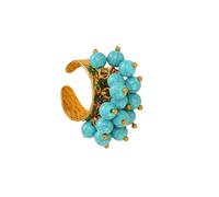 APGLSXY Bagues géométriques uniques combinant des cristaux et des perles élégantes, bagues empilables tendance, One Size, Comme décrit, Comme décrit.