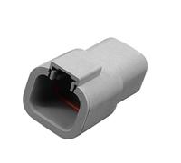 APGLSXY Boîtier de connecteur de réparation de harnais, coque de câblage grise scellée à 4 broches avec ajustement t structure de loquet supérieur pour les tâches de service