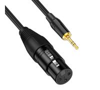 APGLSXY Câble auditif 3,5 mm mâle vers 3 broches pour Studio Live Durables Conducteur blindé en PVC Ligne auditive en PVC