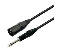 APGLSXY Câble d'interconnexion professionnel 6,35 mm vers mâle 3 broches 1/4" vers 3 broches mâle pour studio et musique en direct, plaqué or