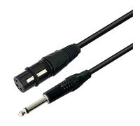 APGLSXY Câble d'interconnexion professionnel 6,35 mm vers mâle 3 broches 1/4" vers 3 broches mâle pour studio et musique en direct, plaqué or