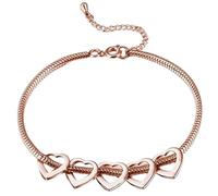 APGLSXY Cadeau en forme de cœur réglable en acier inoxydable, accessoire de poignet significatif pour les journées spéciales en famille, accessoire de poignet simple pour les tenues quotidiennes et