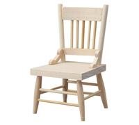 APGLSXY Chaise miniature pour meubles à l'échelle 1/12 Motivée par des maisons de poupées historiques Accessoire détaillé sculpté Chaise robuste