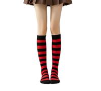 APGLSXY Chaussettes hautes à rayures esthétiques tendance en tissu respirant pour se déguiser, vêtements de jambes au quotidien, Section 8, Taille unique