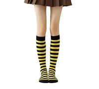 APGLSXY Chaussettes hautes à rayures esthétiques tendance en tissu respirant pour se déguiser, vêtements de jambes au quotidien, Article 12, Taille unique