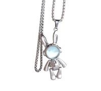 APGLSXY Collier avec pendentif animal dansant en acier Ti - 60 cm et 70 cm - Design optionnel - Pour couple - Chaîne de pull pour festival, C, Comme décrit, Comme décrit.