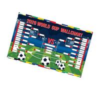 APGLSXY Drapeau géant du championnat de football 2026, 180 x 110 cm, imperméable, anti-plis, en polyester pour décoration de maison et de sport, résistant aux déchirures