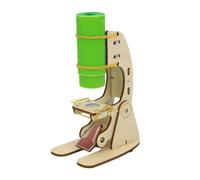 APGLSXY Ensemble de projets scientifiques en classe pour enfants de 7 à 14 | Modèle de microscope à construire soi-même avec lentille convexe, guide illustré d'activités de construction pratiques de 15