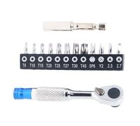 APGLSXY Jeu de clés à cliquet 72 dents en alliage d'acier pour l'entretien du vélo et l'assemblage de meubles Comprend plusieurs tailles d'embouts compacts Outil à main en acier