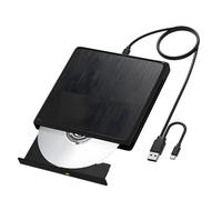 APGLSXY Lecteur de disque externe léger fonctionne sur différents systèmes d'exploitation, y compris le lecteur visuel externe compact