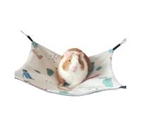 APGLSXY Lit suspendu réversible pour petits animaux, tapis de cage avec quatre coins pour intérieur utilisation quotidienne