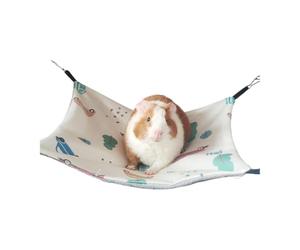 APGLSXY Lit suspendu réversible pour petits animaux, tapis de cage avec quatre coins pour intérieur utilisation quotidienne