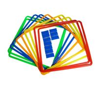 APGLSXY Maison sauteuse et lancer des anneaux pour entraînement sensoriel, coordination, jeu d'activités pour divertissement intérieur et extérieur, jeux, cerceau d'exercice, jouet pour fête
