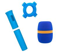 APGLSXY Manchon de microphone en silicone avec protection contre le vent en éponge pour réduire le bruit et protéger des bruits clairs