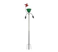 APGLSXY Mangeoire à oiseaux en fer en forme de colibri robuste pour extérieur, jardin, cour, décoration de jardin vintage, piquet de décoration de cour