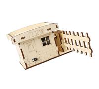APGLSXY Modèle d'assemblage de barrière d'entrée en bois pour affichage de | Explication scientifique Apprentissage familial Swing Clôture Concepts de réponse Pratique guidée