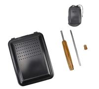 APGLSXY Petite machine à riz soufflé légère avec poignée amovible pour la maison, la cuisson manuelle de maïs, outils pour les pique-niques, la randonnée, les ustensiles de cuisine en plein air