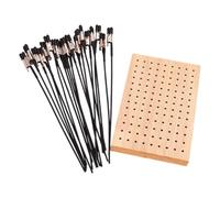 APGLSXY Plateforme de peinture en bois naturel robuste pour figurines miniatures et figurines d'action avec pince réglable