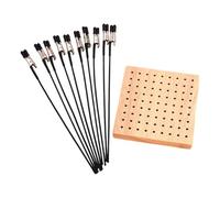 APGLSXY Plateforme de peinture en bois naturel robuste pour figurines miniatures et figurines d'action avec pince réglable