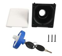 APGLSXY Port de remplissage de liquide robuste avec bouchon de verrouillage et joint pour remorque d'eau douce compacte entrée de liquide avec joint pour application marine de véhicule de voyage